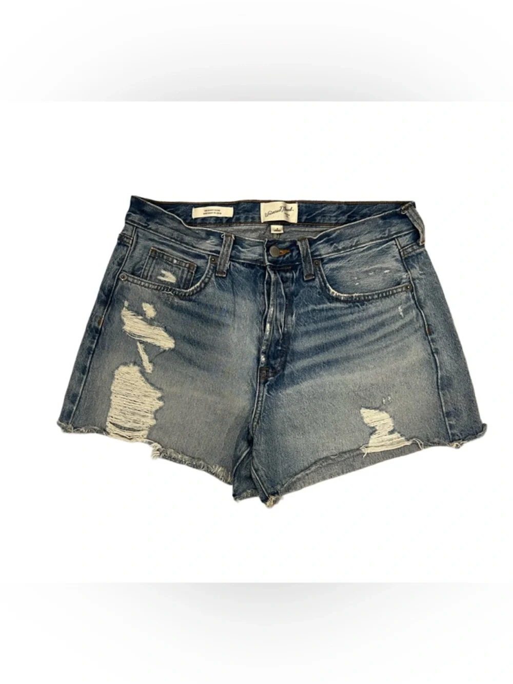 Universal Thread Women’s Mid-Rise 90’s Baggy Denim Shorts - Blue